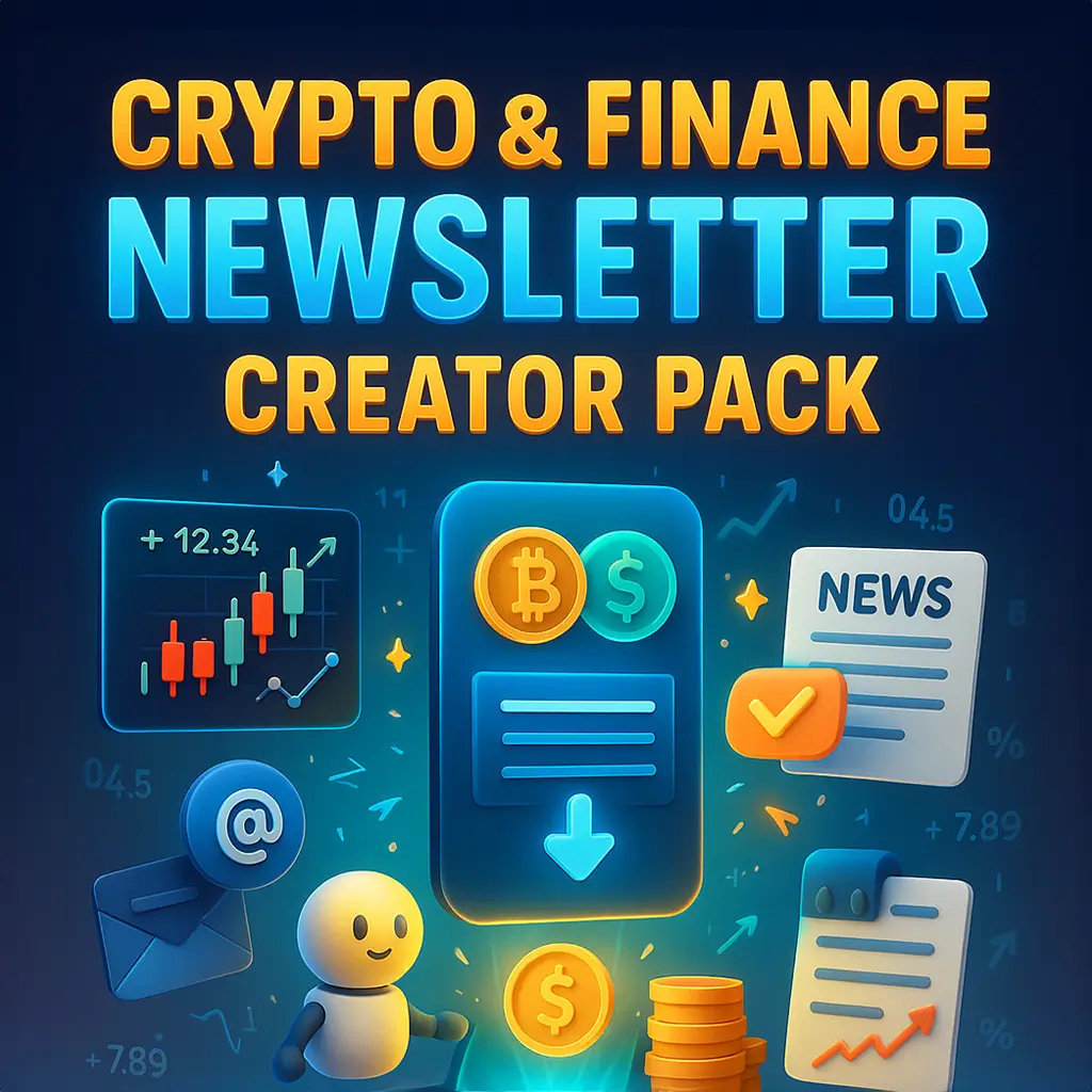 Crypto & Finance Newsletter Creator Pack - 3 GPTs
